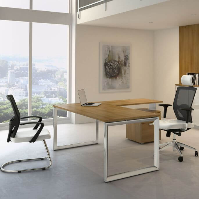 Fauteuil de bureau contemporain en cuir